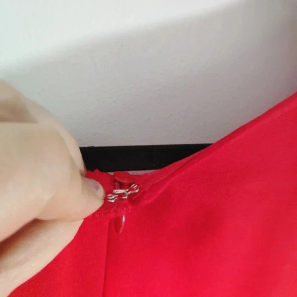 Lane Bryant Red Dress Slash Shoulder Plus Size 18 - Picture 12 of 15